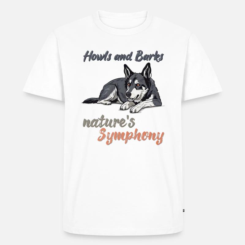 Nature's symphony - Männer Premium Bio T-Shirt - Weiß