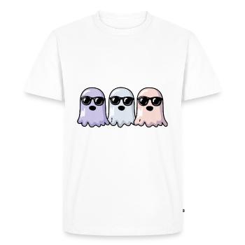 Ghosts Halloween - Men's Premium Organic T-Shirt - white - Front - Nico (187cm)