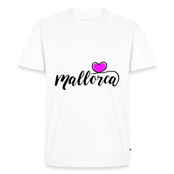 Cœur de Majorque - T-shirt Premium bio Homme - blanc - Devant - Nico (187cm)