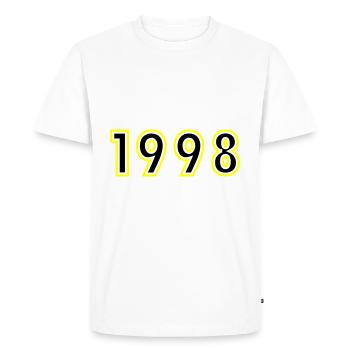 1998 Year Birthday - Men's Premium Organic T-Shirt - white - Front - Nico (187cm)