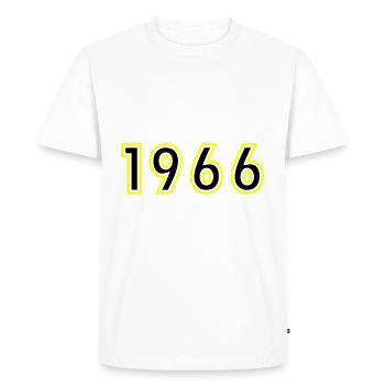 1966 Année Anniversaire - T-shirt Premium bio Homme - blanc - Devant - Nico (187cm)