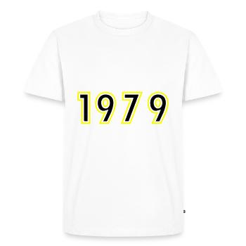 1979 Year Birthday - Men's Premium Organic T-Shirt - white - Front - Nico (187cm)