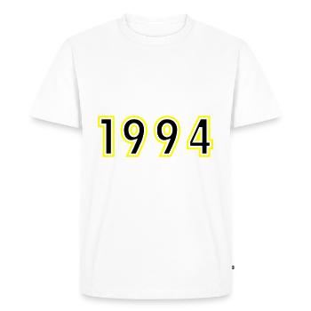 1994 Year Birthday - Men's Premium Organic T-Shirt - white - Front - Nico (187cm)