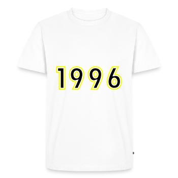 1996 Year Birthday - Men's Premium Organic T-Shirt - white - Front - Nico (187cm)