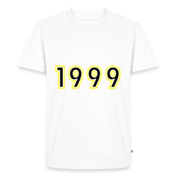 1999 Year Birthday - Men's Premium Organic T-Shirt - white - Front - Nico (187cm)