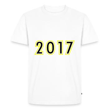 2017 Year Birthday - Men's Premium Organic T-Shirt - white - Front - Nico (187cm)