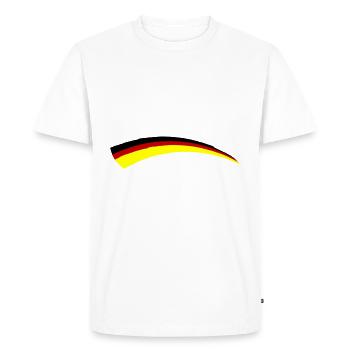 Germany flag icon - Men's Premium Organic T-Shirt - white - Front - Nico (187cm)