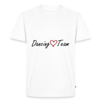 Cœur d’équipe dansante - T-shirt Premium bio Homme - blanc - Devant - Nico (187cm)