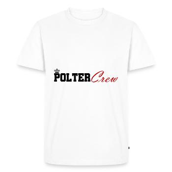 Polter Crew Fiançailles Mariage - T-shirt Premium bio Homme - blanc - Devant - Nico (187cm)