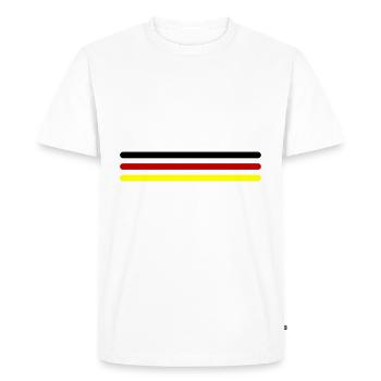 L’équipe Germany Line Germany - T-shirt Premium bio Homme - blanc - Devant - Nico (187cm)