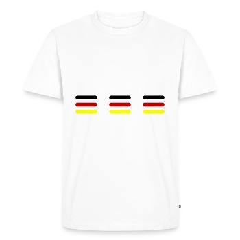 L’équipe Germany Line Germany - T-shirt Premium bio Homme - blanc - Devant - Nico (187cm)