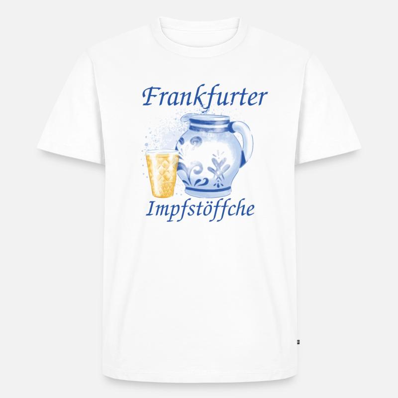Frankfurter Impfstöffche - Männer Premium Bio T-Shirt - Weiß