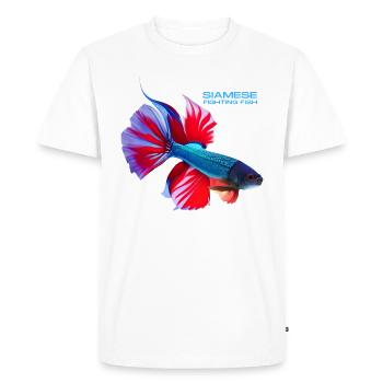 Siamese fighting - Men's Premium Organic T-Shirt - white - Front - Nico (187cm)