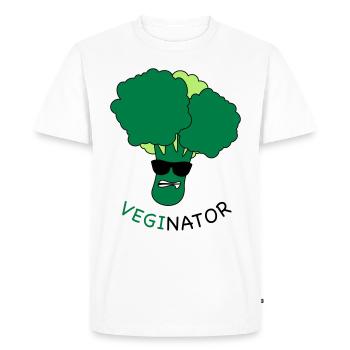 VEGAN - VEGINATEUR - T-shirt Premium bio Homme - blanc - Devant - Nico (187cm)