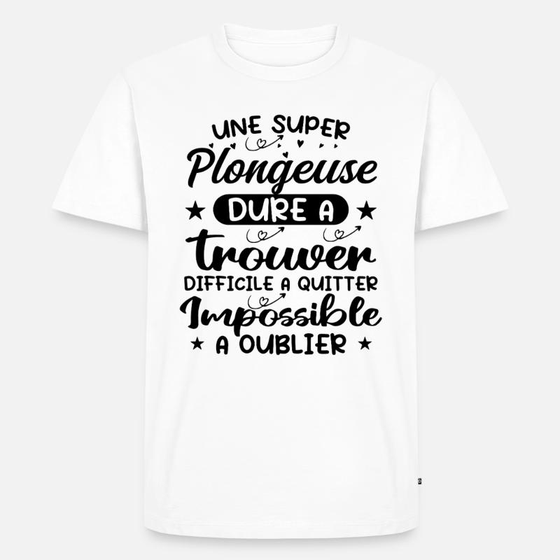 Ein Super Diver - Diver Geschenk - Männer Premium Bio T-Shirt - Weiß