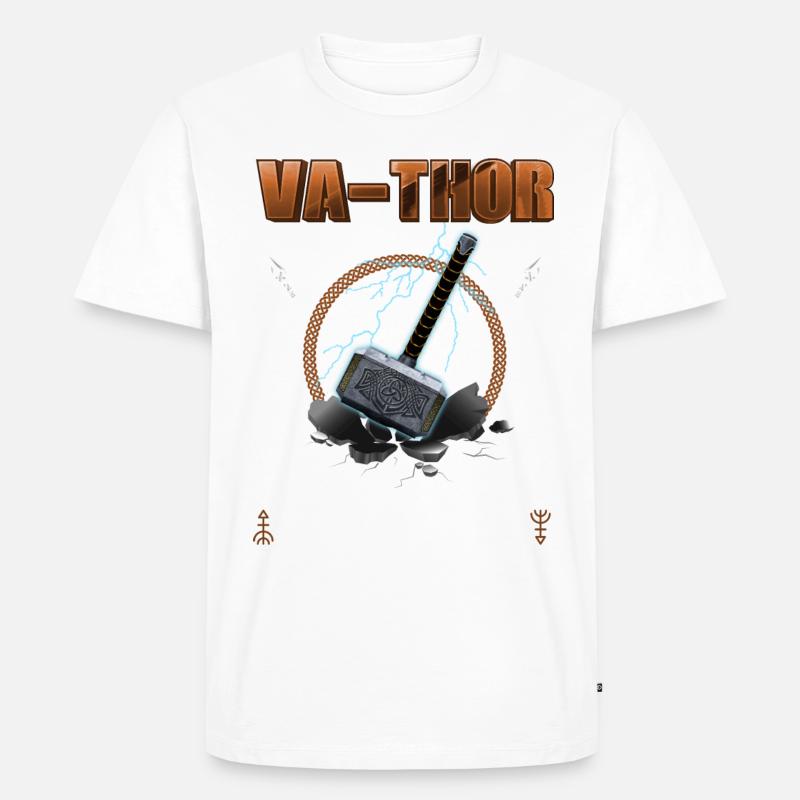 Va-Thor - Männer Premium Bio T-Shirt - Weiß