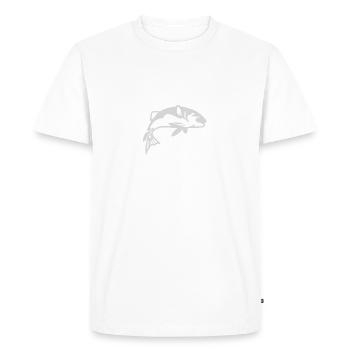 Pêchés plus inquiétez vous moin - T-shirt Premium bio Homme - blanc - Devant - Nico (187cm)