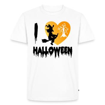 I love Halloween - Men's Premium Organic T-Shirt - white - Front - Nico (187cm)