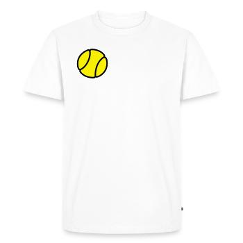 Balle de tennis - T-shirt Premium bio Homme - blanc - Devant - Nico (187cm)