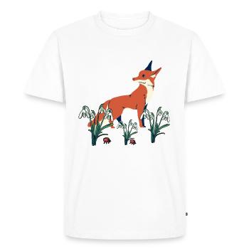 Perce-neige printanier Renards Renards - T-shirt Premium bio Homme - blanc - Devant - Nico (187cm)