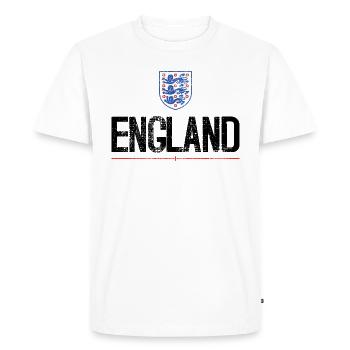 Drapeau de l'Angleterre vintage rétro - T-shirt Premium bio Homme - blanc - Devant - Nico (187cm)