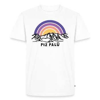 Piz Palü Bernina Engadine Suisse Sondrino Italie - T-shirt Premium bio Homme - blanc - Devant - Nico (187cm)