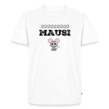 Souris souris souris - T-shirt Premium bio Homme - blanc - Devant - Nico (187cm)