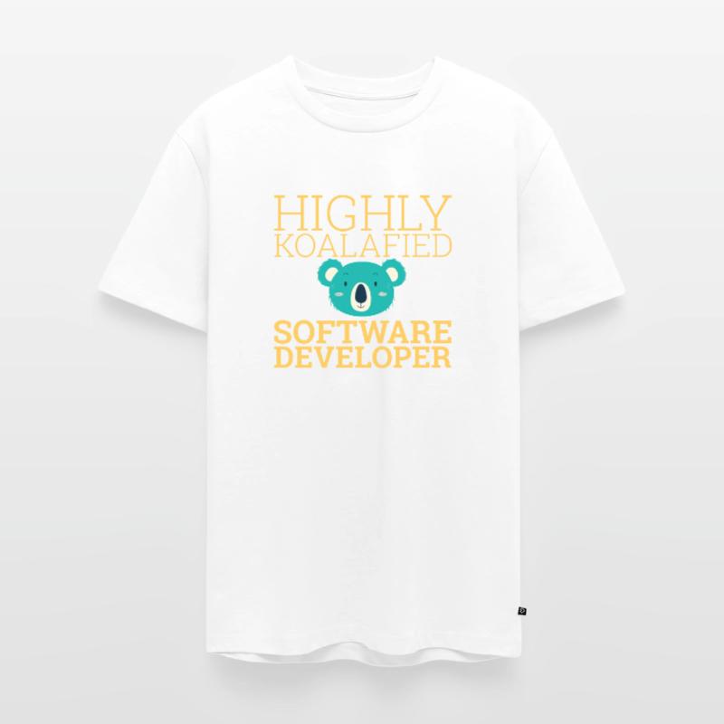 "Software Developer Koalafied | Programmierer" Männer Premium Bio T-Shirt