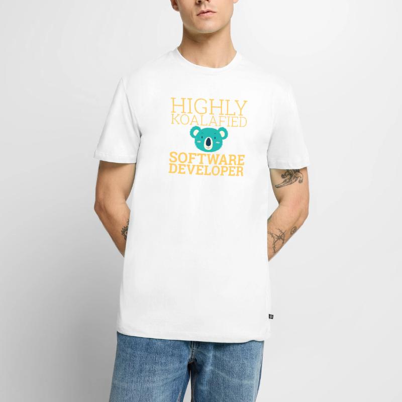 "Software Developer Koalafied | Programmierer" Männer Premium Bio T-Shirt