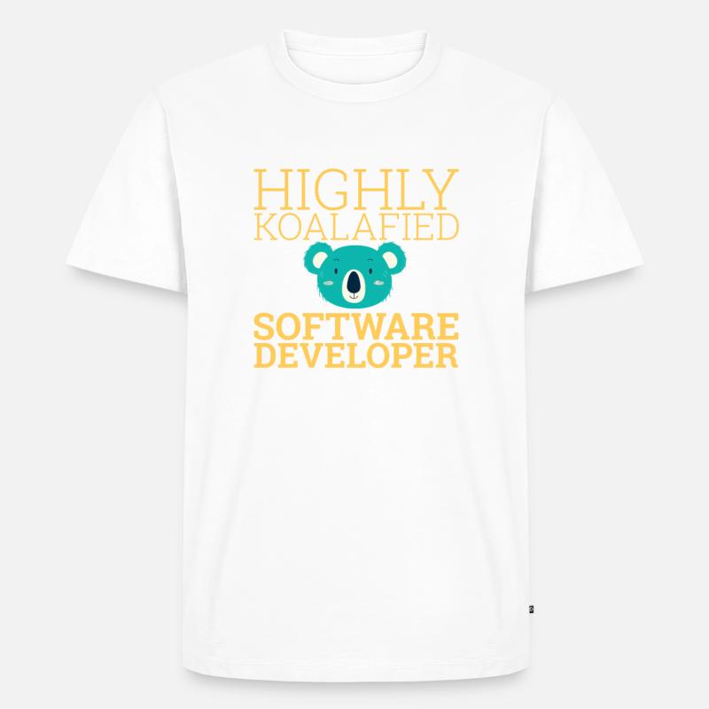 "Software Developer Koalafied | Programmierer" - Männer Premium Bio T-Shirt - undefined
