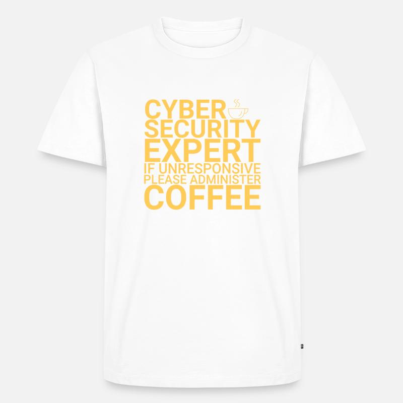 "Cybersecurity Expert Coffee | Cybersecurity" - Männer Premium Bio T-Shirt - undefined