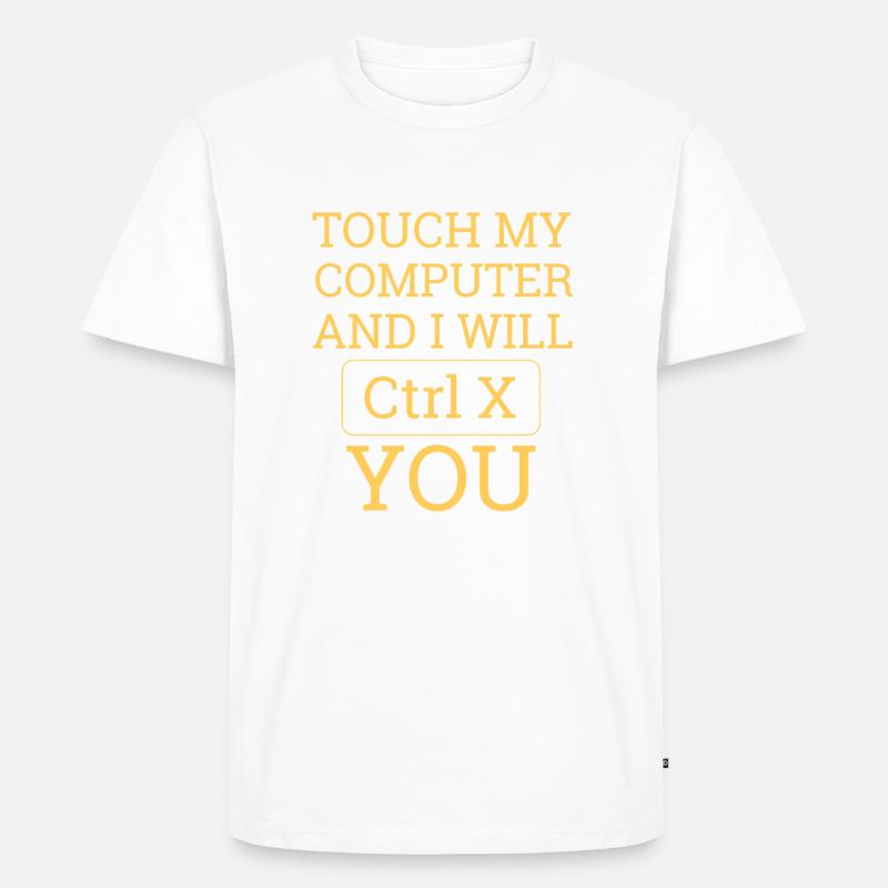 "Touch Computer | Informatik" - Männer Premium Bio T-Shirt - undefined