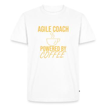 "Agile Coach Coffee | Agile" - Men's Premium Organic T-Shirt - white - Front - Nico (187cm)