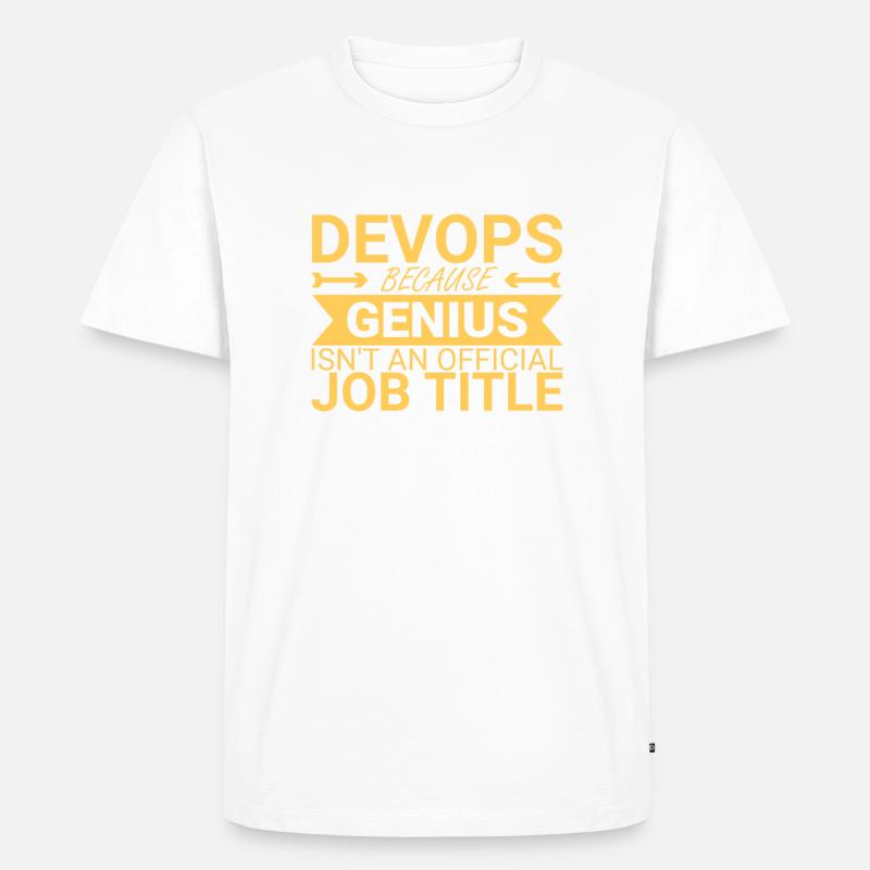 "DevOps Genius | Software Development" - Men's Premium Organic T-Shirt - undefined