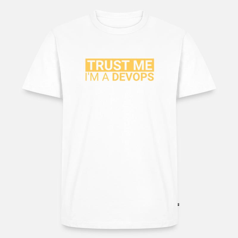 "DevOps Trust | Softwareentwicklung" - Männer Premium Bio T-Shirt - undefined