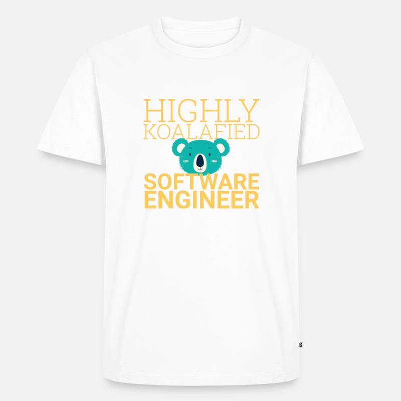 "Software Engineer Koalafied | Programming" - Men's Premium Organic T-Shirt - undefined