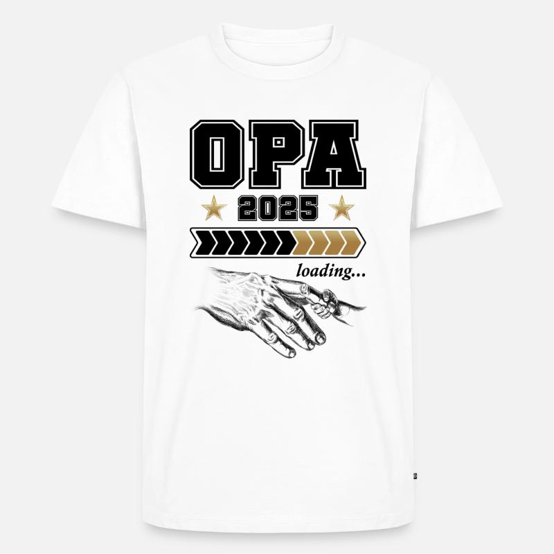 Opa Loading 2025 - Männer Premium Bio T-Shirt - Weiß