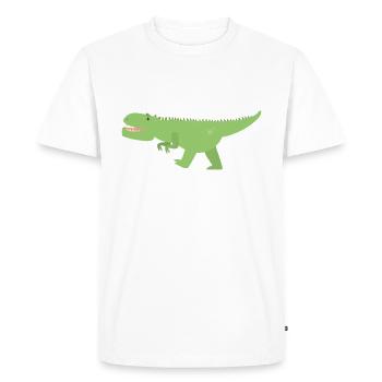 Dino - T-shirt Premium bio Homme - blanc - Devant - Nico (187cm)