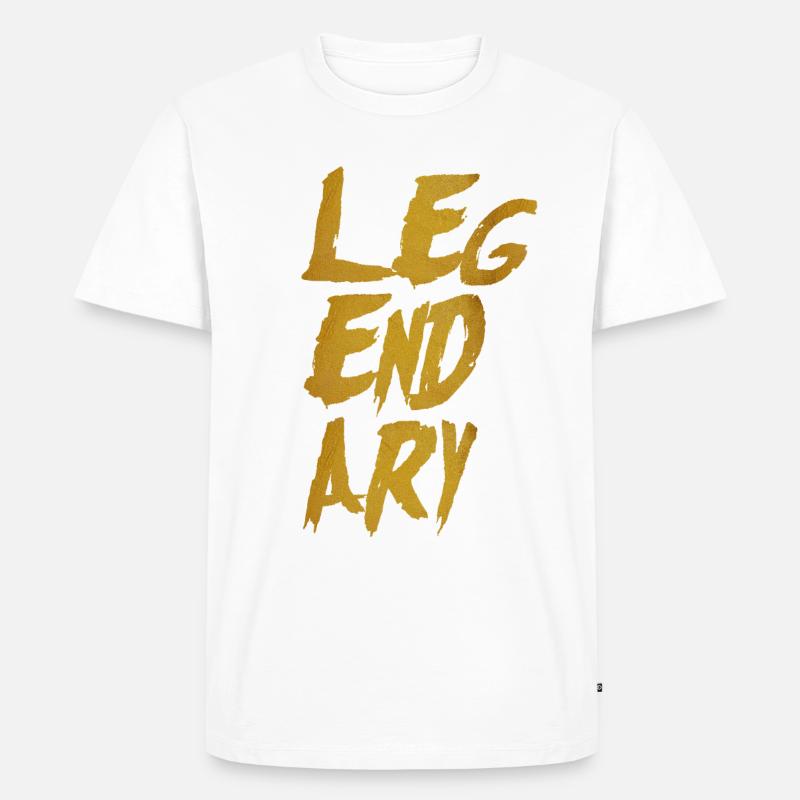 Legendary - Männer Premium Bio T-Shirt - Weiß