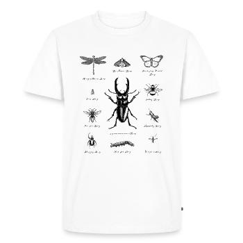 Insectes tortues - T-shirt Premium bio Homme - blanc - Devant - Nico (187cm)