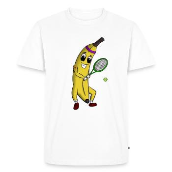 ANIMAUX DE TENNIS DE FRUITS JARDIN DES ENFANTS DE FRUITS DU SUD - T-shirt Premium bio Homme - blanc - Devant - Nico (187cm)