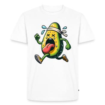 Avocat Athlète - T-shirt Premium bio Homme - blanc - Devant - Nico (187cm)