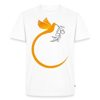 Eglise catholique Bible foi Jésus Dieu chrétiens - T-shirt Premium bio Homme - blanc - Devant - Nico (187cm)