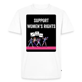 Droits des femmes - T-shirt Premium bio Homme - blanc - Devant - Nico (187cm)