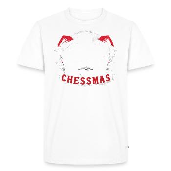 Merry Chessmas Chess Christmas - Men's Premium Organic T-Shirt - white - Front - Nico (187cm)