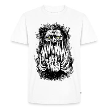 SCREM SILENCIEUX - T-shirt Premium bio Homme - blanc - Devant - Nico (187cm)