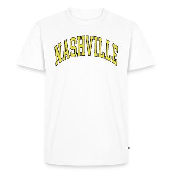 Nashville - T-shirt Premium bio Homme - blanc - Devant - Nico (187cm)