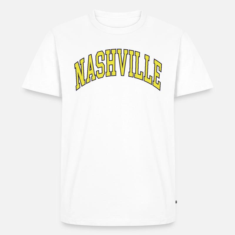 Nashville - Männer Premium Bio T-Shirt - Weiß