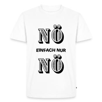 Lower Austria just nope - against it anti zero buck - Men's Premium Organic T-Shirt - white - Front - Nico (187cm)