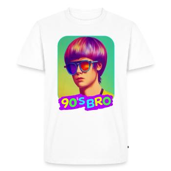 Fête des années 90 des années 90 - T-shirt Premium bio Homme - blanc - Devant - Nico (187cm)